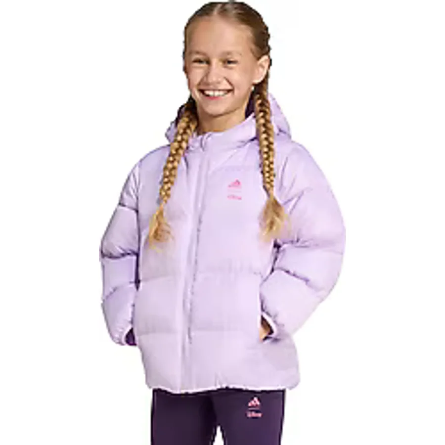 Adidas Disney Minnie Mouse JL9194 Kapüşonlu Çocuk Şişme Mont