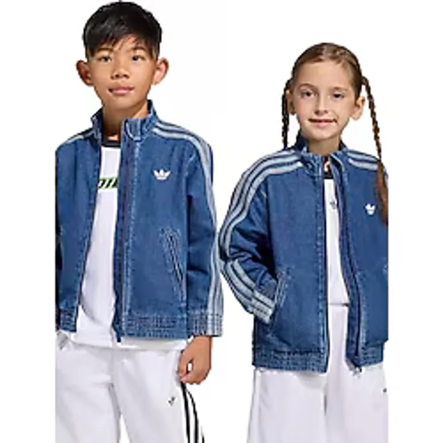 adidas Firebird Denim Çocuk Mavi Ceket