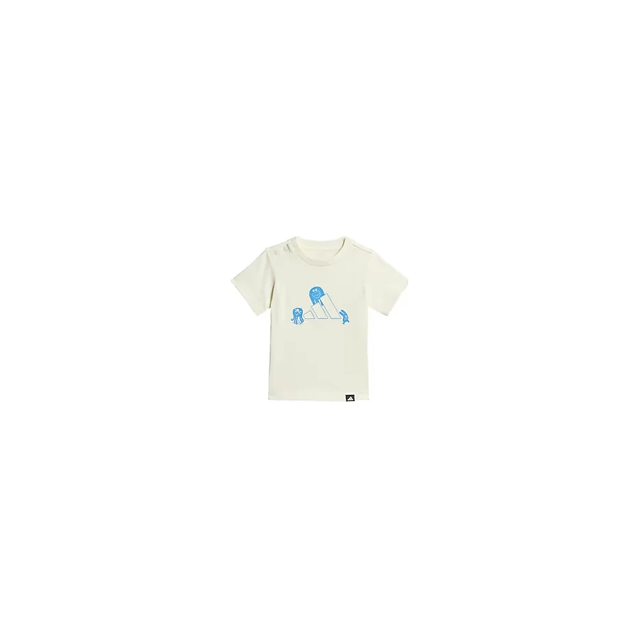 Adidas Infant Trio_NSTER Graphic KA0520 Beyaz Bebek Tişört