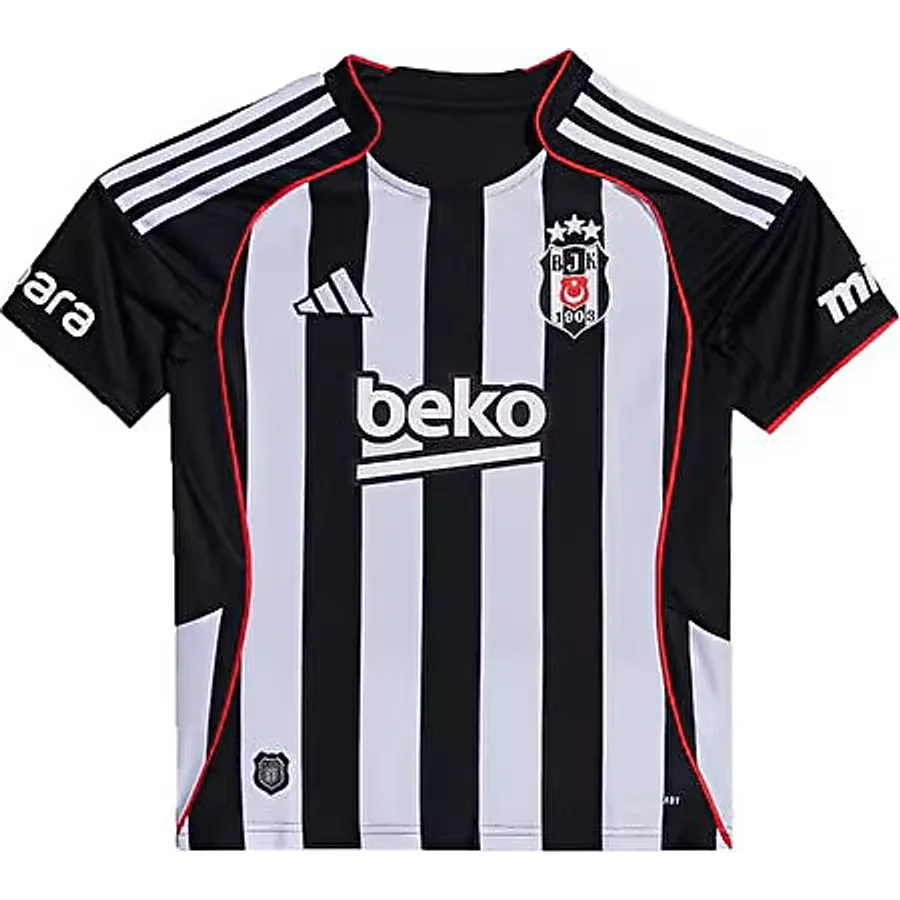 Adidas JN9937 2025/2026 Deplasman Çubuklu Beşiktaş Çocuk Forması