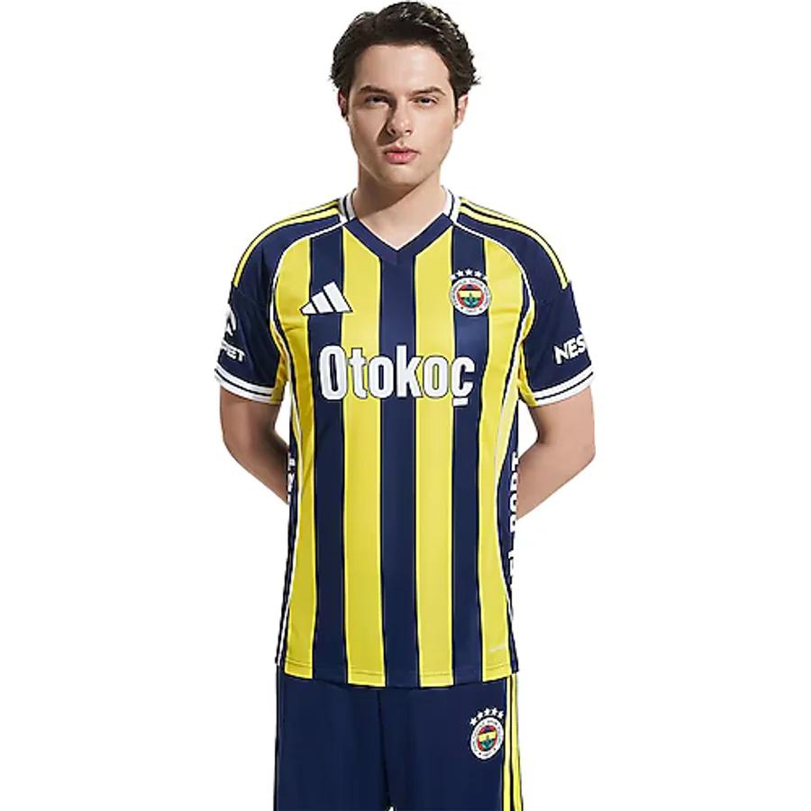 Adidas KD7282 2025/2026 İç Saha Erkek Çubuklu Fenerbahçe Forması