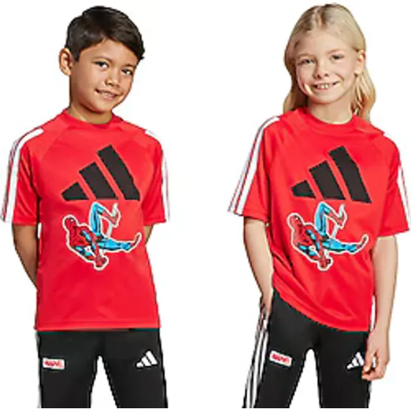 Adidas Marvel Spider-Man JM0832 Kısa Kollu Bisiklet Yaka Çocuk Tişört