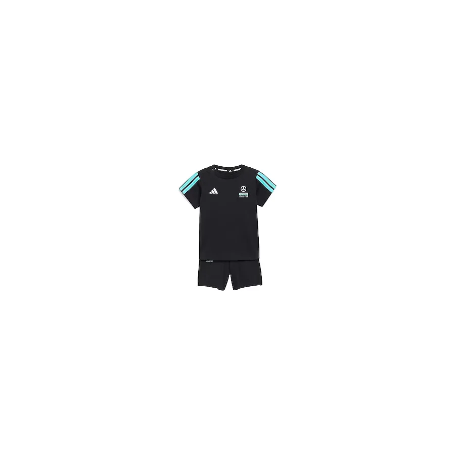 Adidas Mercedes-AMG Petronas Formula 1 Team DNA Jogger KE5931 Bebek Şort Tişört Takımı