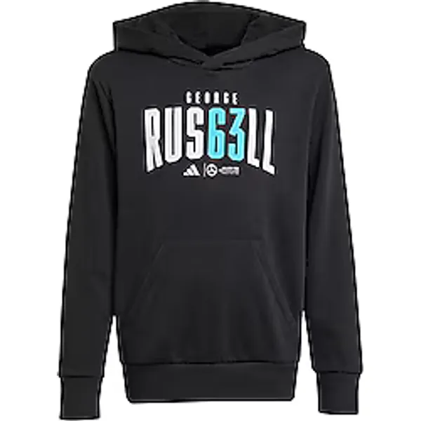 Adidas Mercedes AMG Petronas Formula One Team George Russell JZ8904 Kapüşonlu Çocuk Sweatshirt