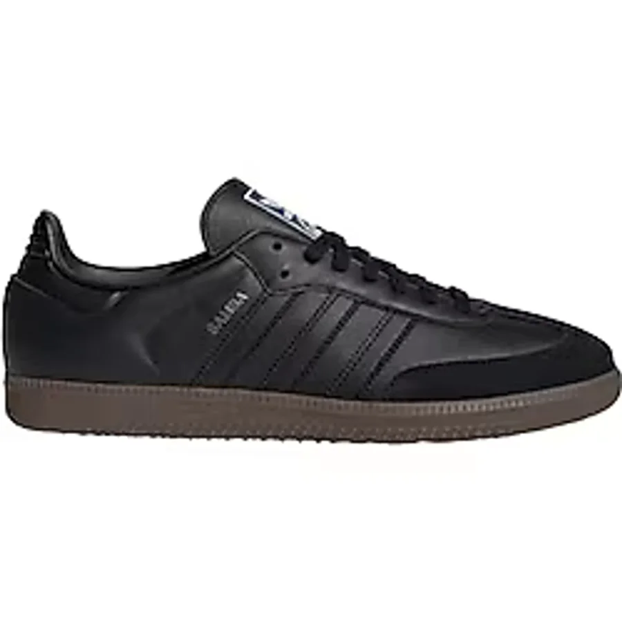 adidas Originals Samba Erkek Spor Ayakkabı, Çekirdek Siyah/Çekirdek Siyah/Sakız, 40.5 EU