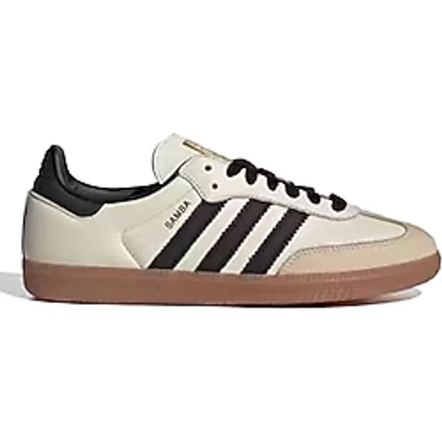 adidas Originals Samba OG, Yeşil Spor Ayakkabı, Krem Beyaz/Çekirdek Siyah/Kum Tabakaları, 6.5