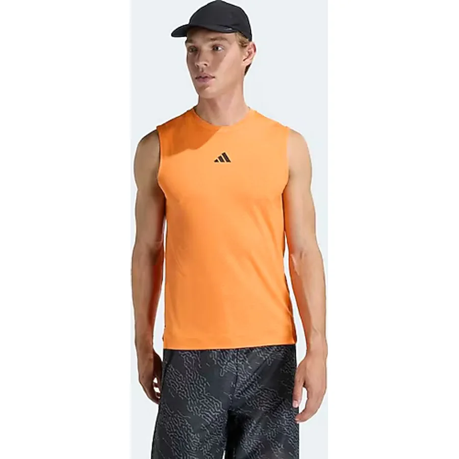 Adidas Performance KD0374 D4T Primelift 3 Strıpes Tank Top - XL - Turuncu