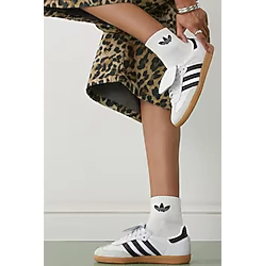 Adidas Samba Leather Sneaker Unisex Hakiki Deri Günlük Spor Ayakkabı Beyaz Siyah - 37 1/3