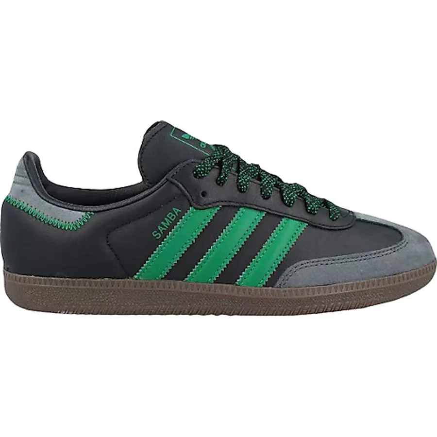 Adidas Samba OG IE6520 Siyah-Yeşil Kadın Sneaker
