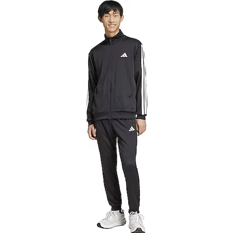 Adidas Sportswear Basic 3-Stripes French Terry JC5375 Siyah Erkek Eşofman Takımı