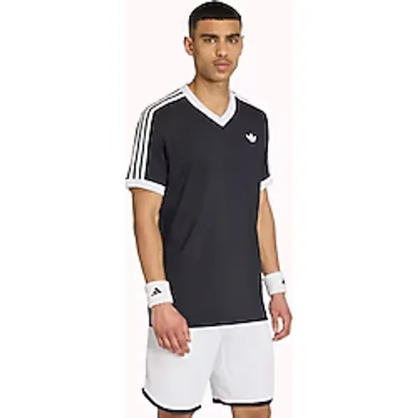Adidas Tennis Classics KY8882 Siyah Kısa Kollu V Yaka Erkek Tişört