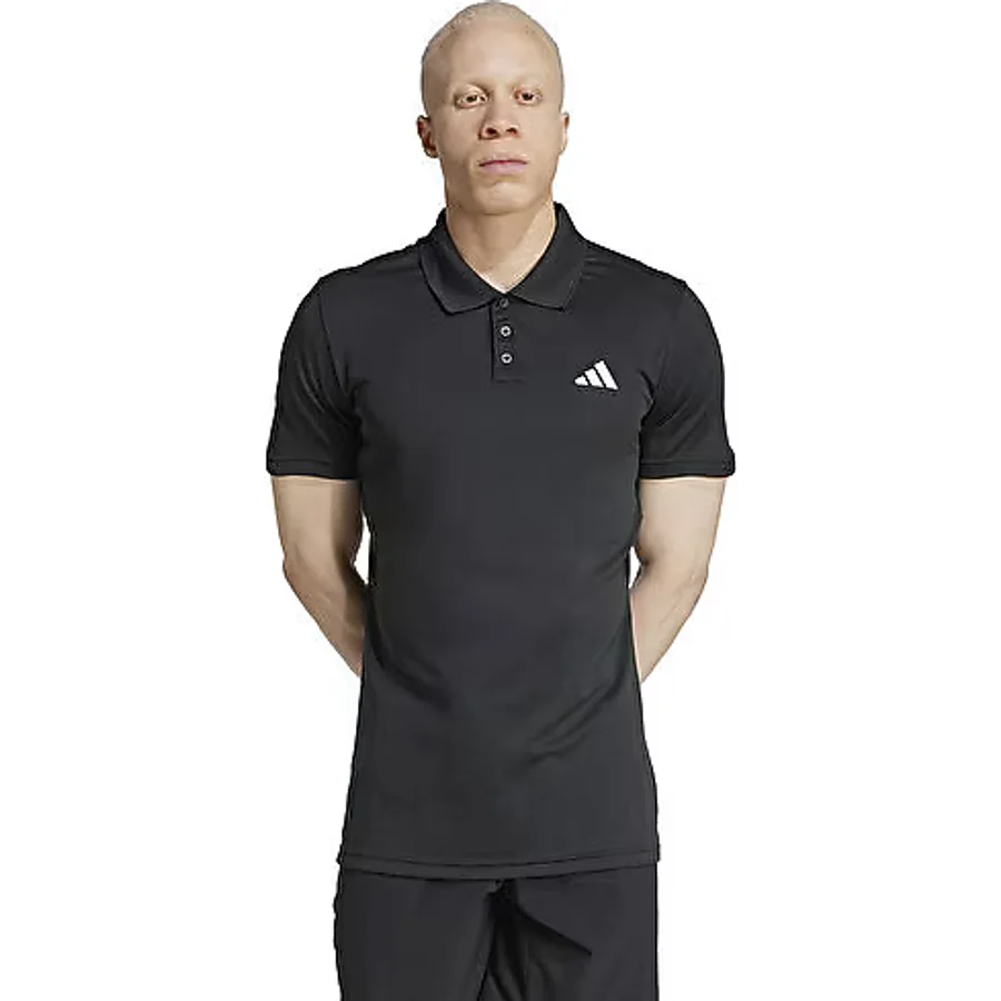 Adidas Tennis Climacool FreeLift JH3381 Siyah Kısa Kollu Polo Yaka Erkek Spor Tişört