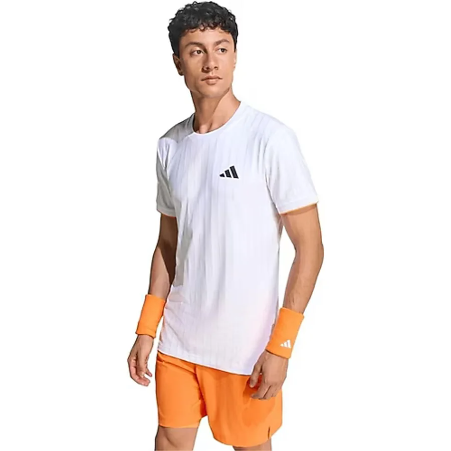 Adidas Tennis Climacool Freelift Pro KG6054 Beyaz Kısa Kollu Bisiklet Yaka Erkek Spor Tişört