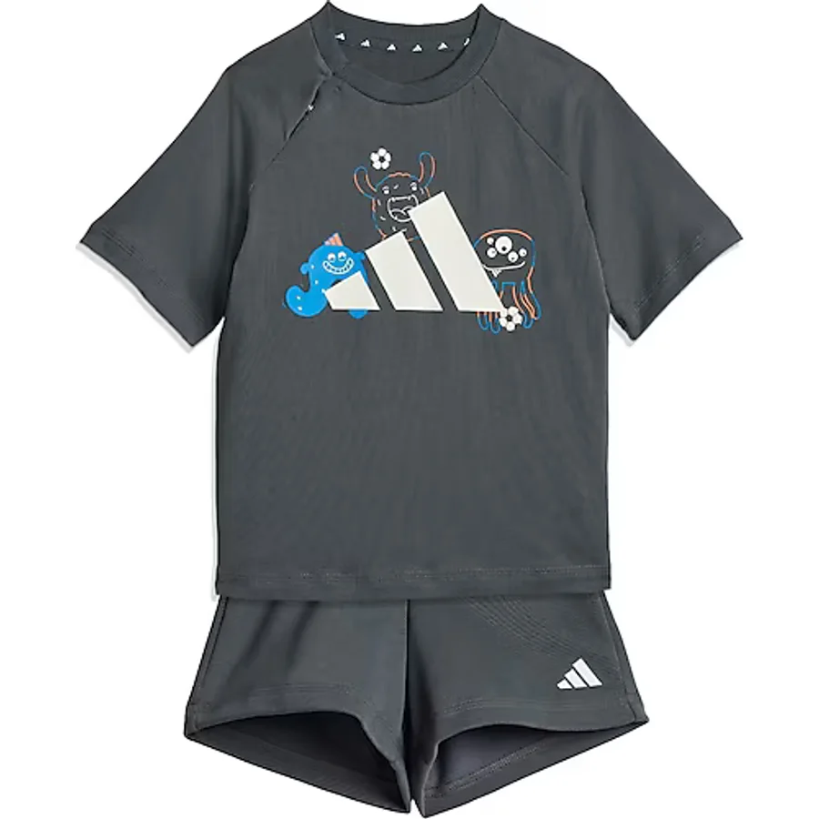 Adidas Tiro_NSTER KE0753 Gri Bebek Şort Tişört Takımı