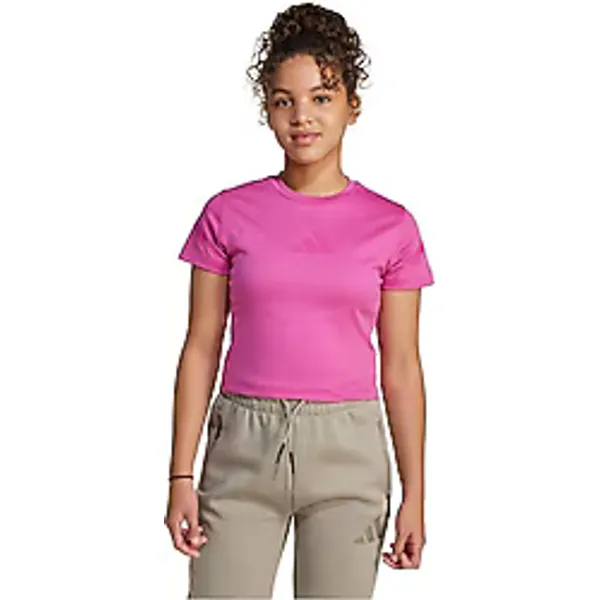 Adidas Z.N.E. Fitted Kısa Kollu Bisiklet Yaka Çocuk Crop Tişört