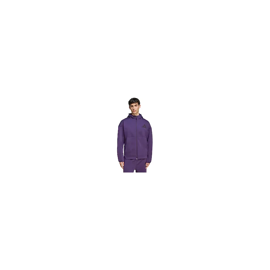 Adidas Z.N.E. KB7124 Kapüşonlu Mor Erkek Eşofman Üstü