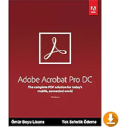 Adobe Acrobat Pro Dc Dijital Lisans - Ömür Boyu - Türkçe