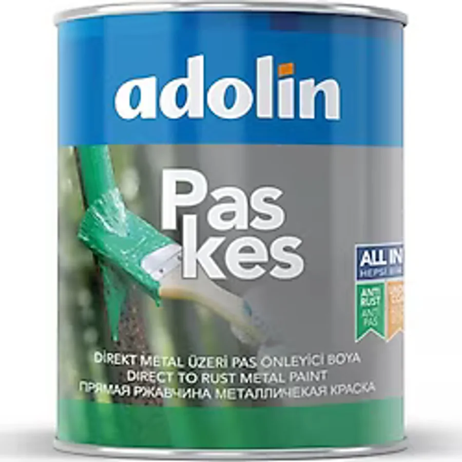 Adolin Paskes Boya Direkt Pas Üstü Metal Boyası RAL 1023 Trafik Sarı 0.75 Lt - 0,75 Lt
