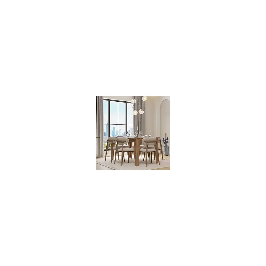 Adore Mobilya Sephia Açılır Yemek Masası - Oslo Ceviz 160x75x90 Cm