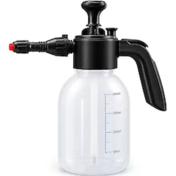 Aee 2 Litre Basınçlı Köpük Pompası, Manuel Oto Yıkama Köpük Püskürtücü, Ayarlanabilir Püskürtme Ucu, Basınçlı Sprey Şişesi, Araç Temizlik ve Oto Detay İçin