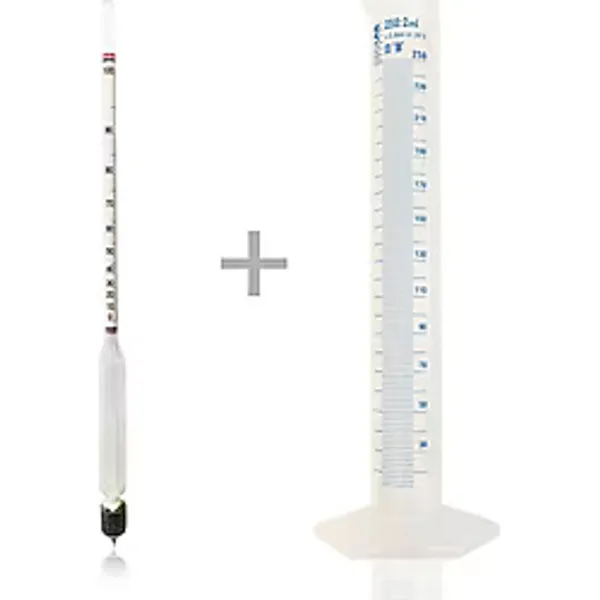 Aek-Tech 0-100 Alkol-Metre Hidrometre Ve Mezür Seti