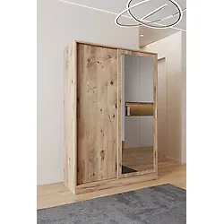 AEKA AE-3071 Patentli İdeal Aynalı Vestiyer Portmanto Ayakkabılık Raflı Askılıklı, Beyaz