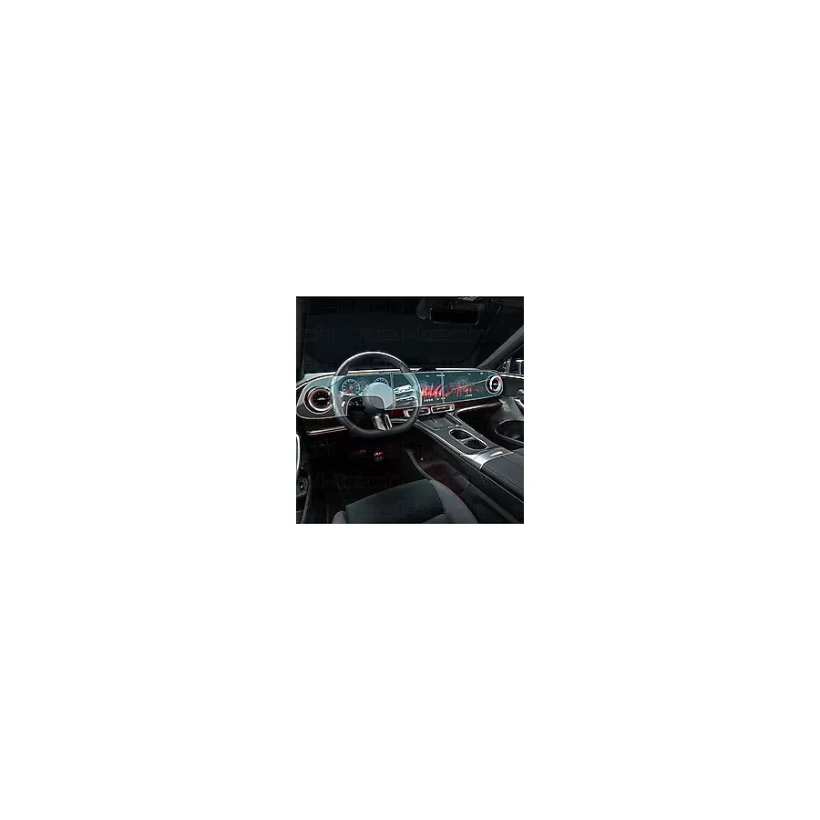 Ael-Tech Mercedes CLA/GLC Uyumlu Dijital Gösterge ve Navigasyon 9H Nano Ekran Koruyucu 4'lü Set 2025-2026