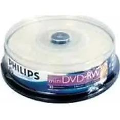 ael-tech Phılıps Mini Dvd-rw 1.4gb 30mın 1-2x 10lu Cakebox