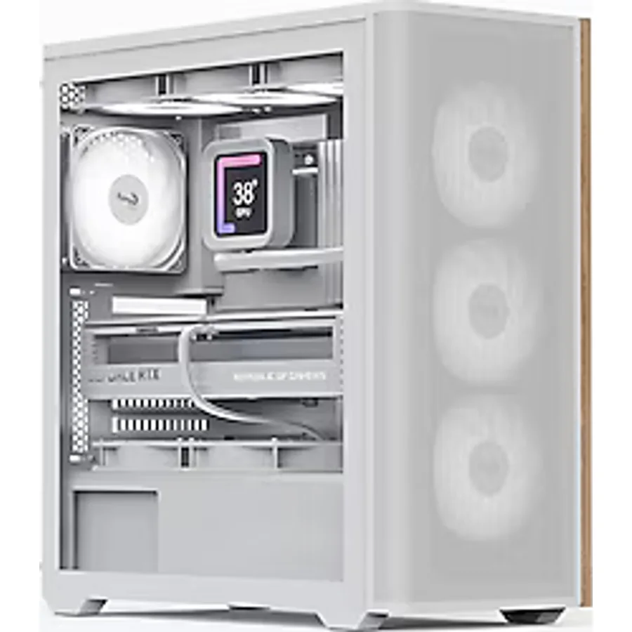 Aerocool D501A ARGB Fanlı Beyaz ATX Bilgisayar Kasası
