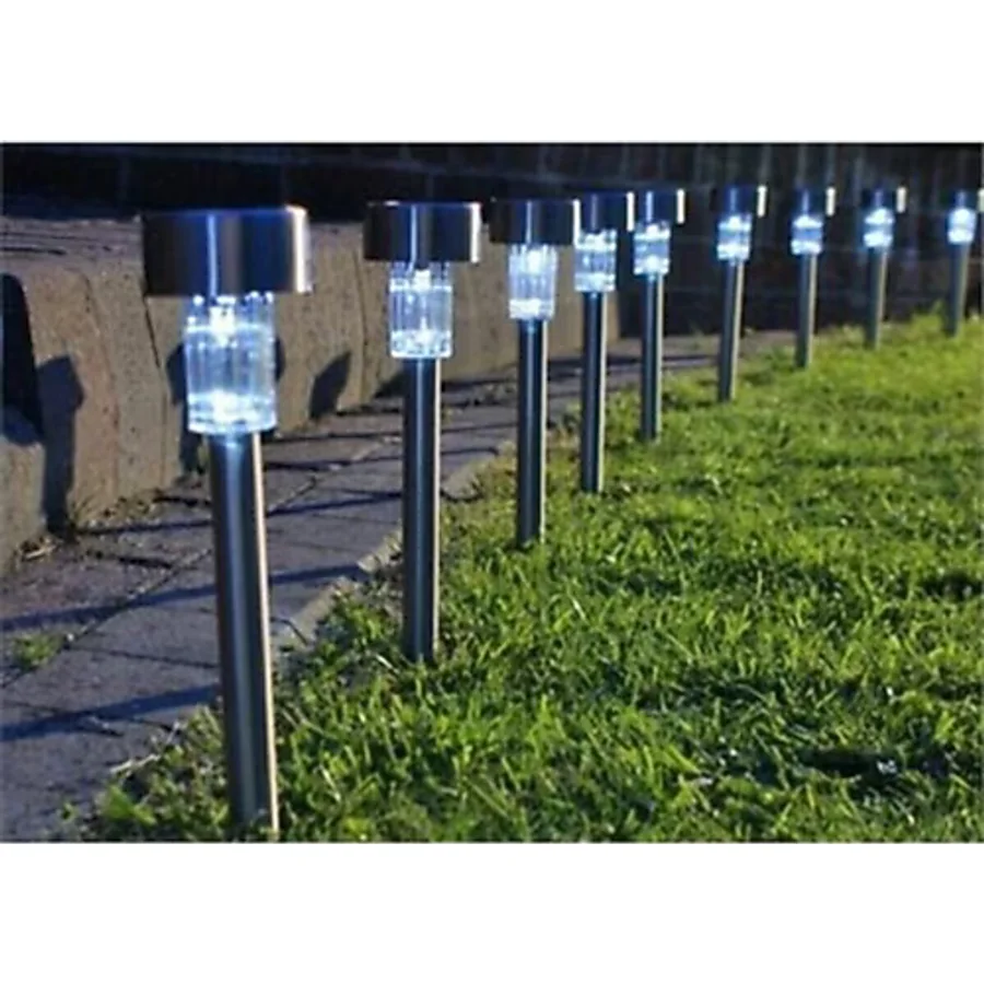 Aeron Güneş Enerjili Bahçe Aydınlatması Solar Led Saplama Renkli Işık 1 Adet