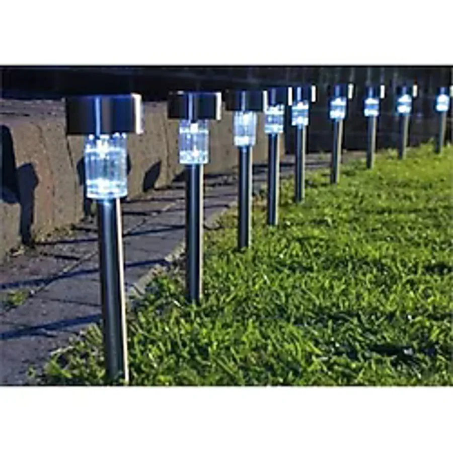 Aeron Güneş Enerjili Bahçe Aydınlatması Solar Led Saplama Renkli Işık 1 Adet