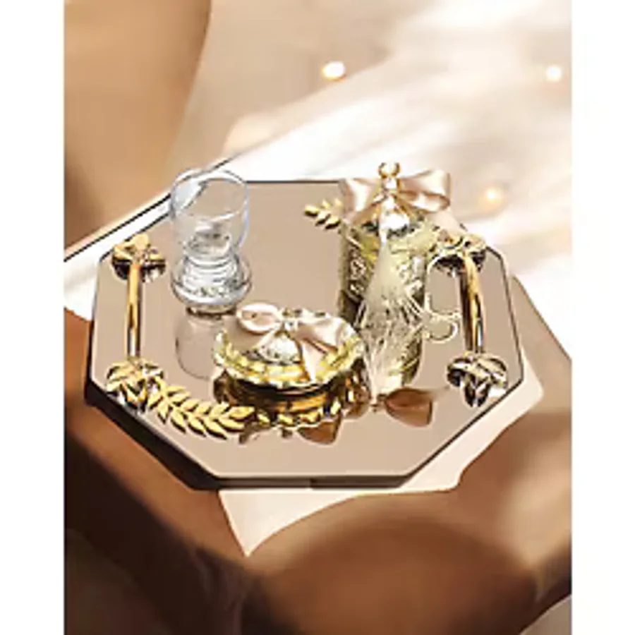Affinity Söz Nişan Kahve Tepsisi Gold