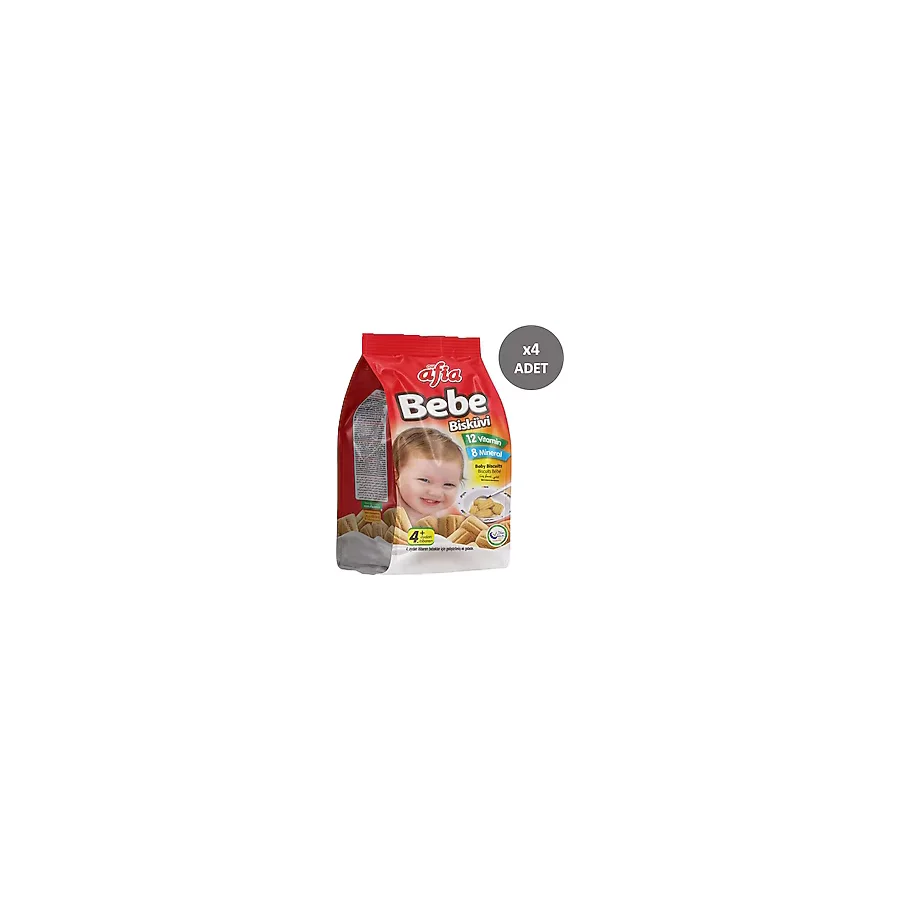 Afia Bebe Bisküvisi 150 gr 4 Adet