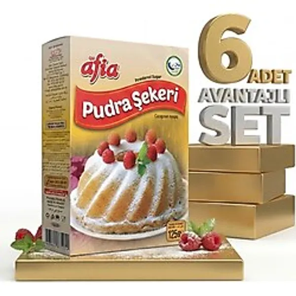 Afia Pudra Şekeri 6x125 gr