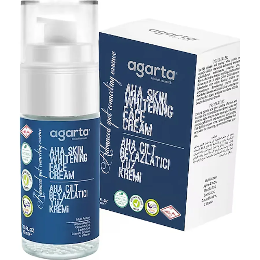 Agarta Doğal Aha Cilt Beyazlatıcı Yüz Kremi 40 ml