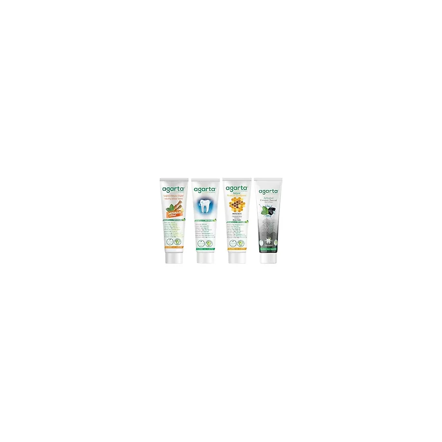 Agarta Doğal Diş Macunları(Misvak 100 ml + Propolis 100 ml + Bitki Özlü 100 ml + Karbon 100 Ml)