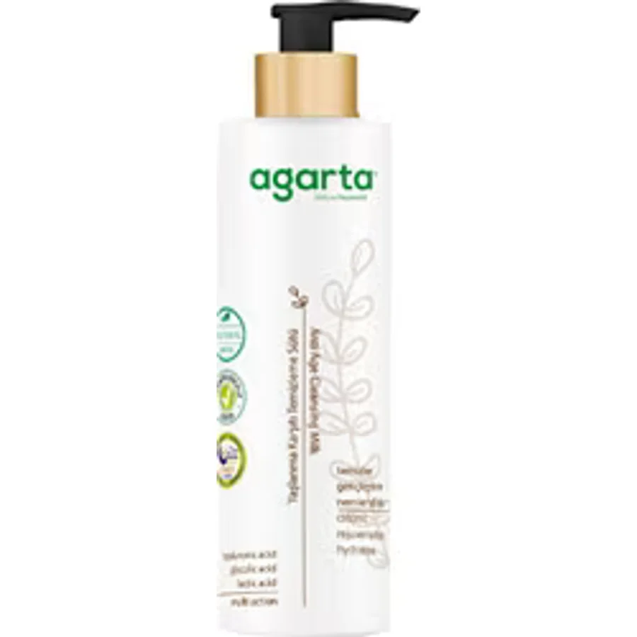 Agarta Doğal Yaşlanma Karşıtı 225 ml Temizleme Sütü