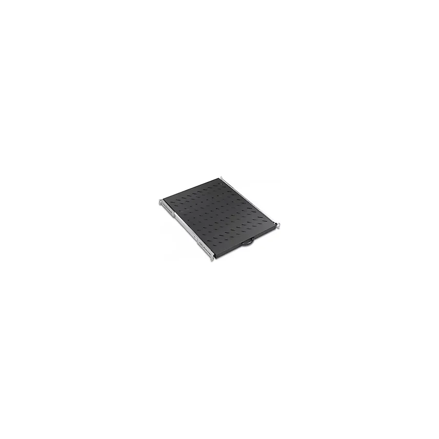 Ager Dikili Tip 19" 1u D1000mm İçin Hareketli Siyah Raf Modülü Ağır Hizmet Tipi Aa-ahr10-a-b1