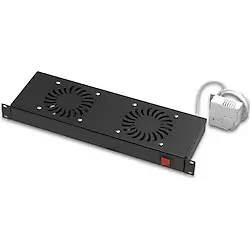 AGER Dikili Tip 2li Termostatlı Siyah Fan Modülü VG-F2T-A-S1