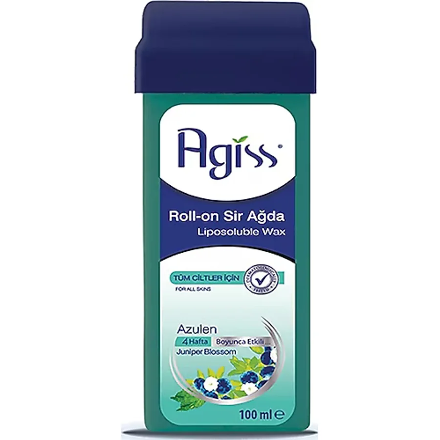 Agiss Azulen Tüm Ciltler için 100 ml Roll-On Sir Ağda