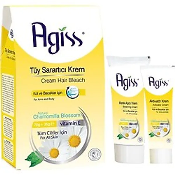 Agiss Tüy Sarartıcı Krem 70GR+35GR Bakım Etkisi ile Hassas Ciltler İçin Özel Formül