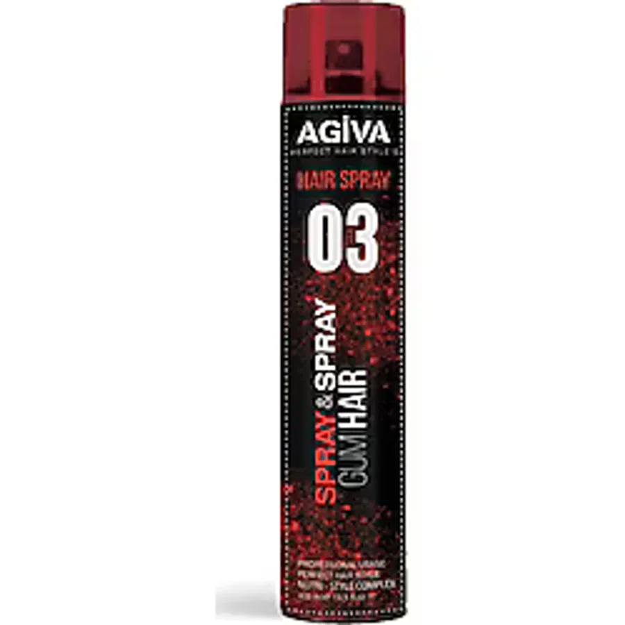 Agiva Gum Hair Kırmızı 400 ml Saç Spreyi
