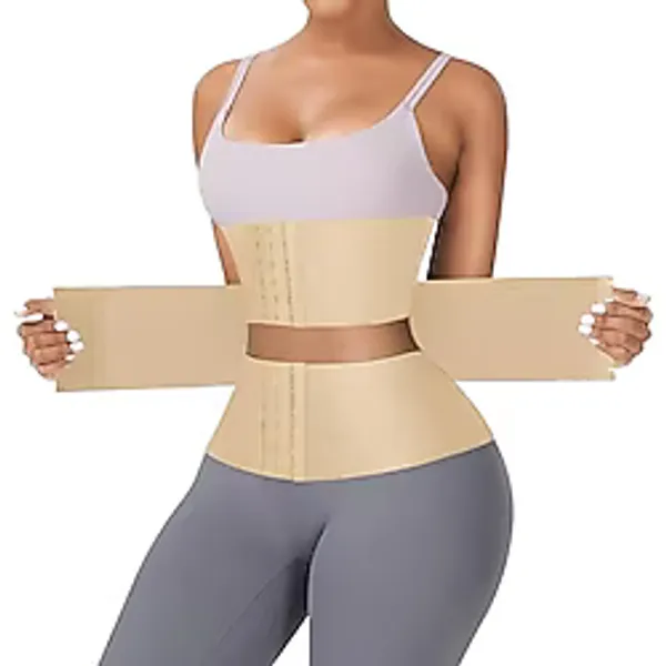 Agraflı Latex Korse Inceltici Kum Saati Sıkılaştırıcı Bel Korsesi (TEN, L-XL)