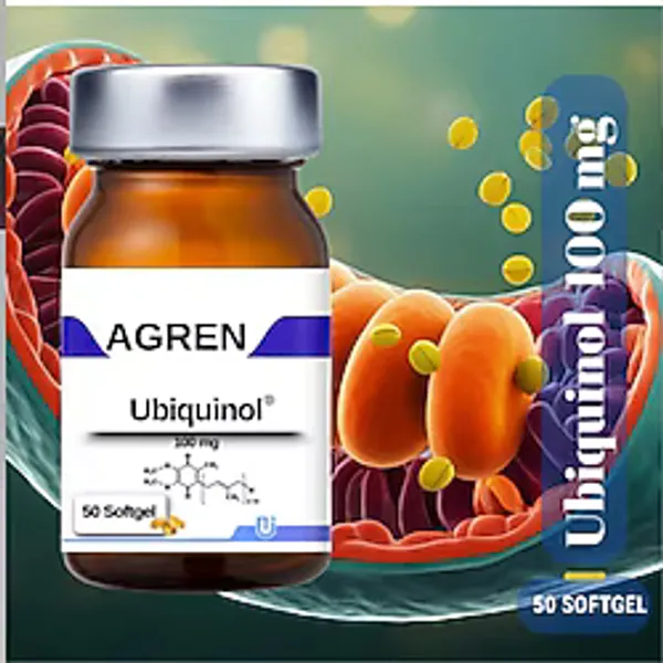 Agren Ubiquinol 100 Mg 50 Softgel - Enerji Desteği & Antioksidan Takviye