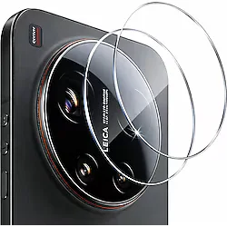 aheaks (2 ADET) Mi 17 Ultra Nano Cam Kamera Lens Koruyucu 9H HD Şeffaf - Darbeye Çizilmeye Dayanıklı