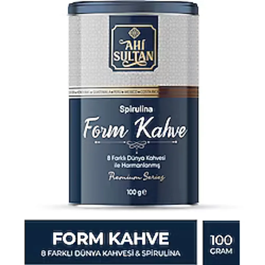 Ahi Sultan Form Kahvesi 8 Farklı Kahve ve Spirulina İçerikli 100 gr