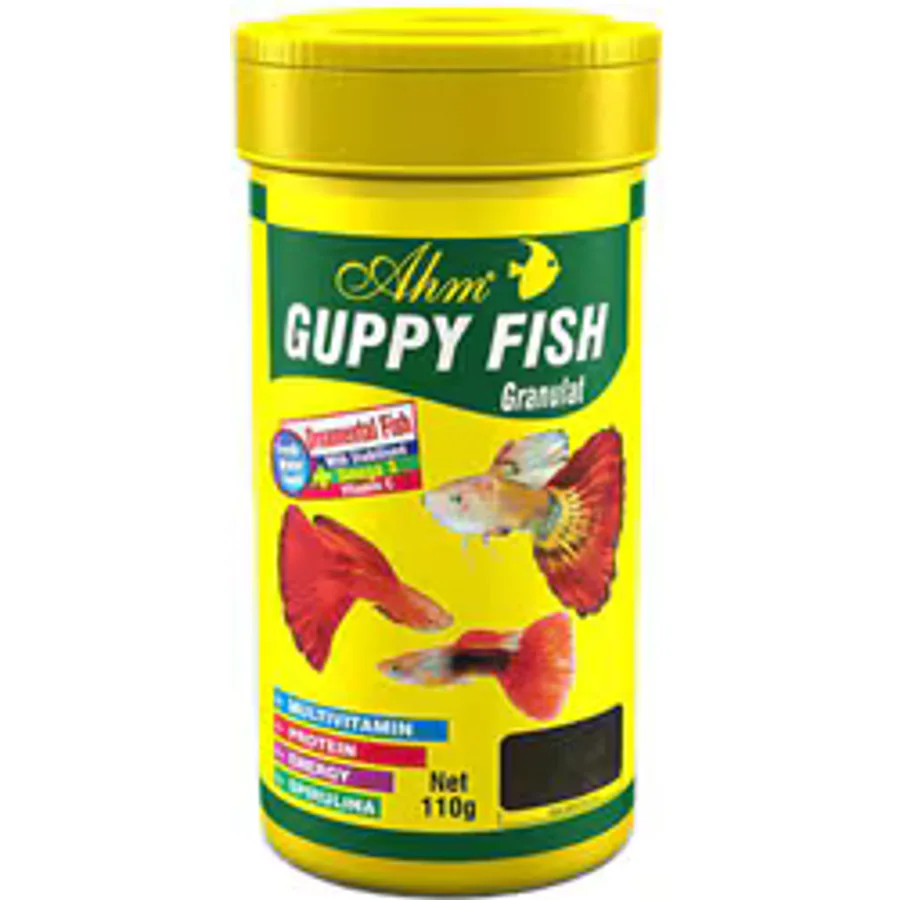 Ahm Guppy Granulat 250 ml Balık Yemi