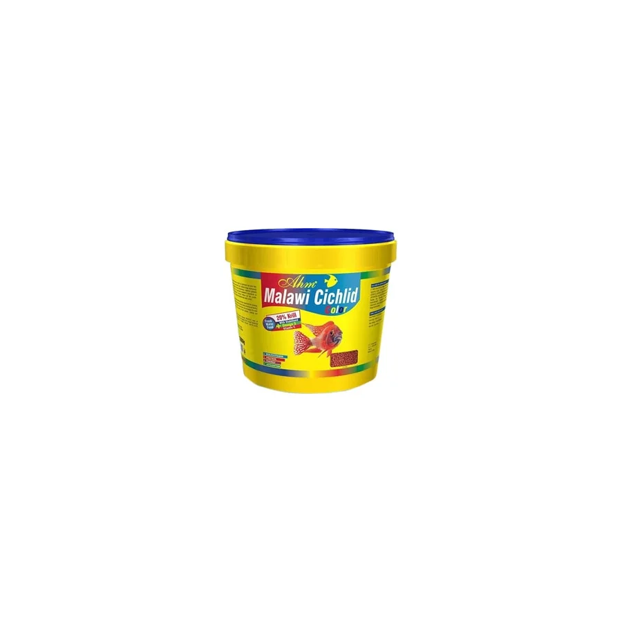 Ahm Malawi Cichlid Granulat Colour 10 lt / 3 kg Balık Yemi