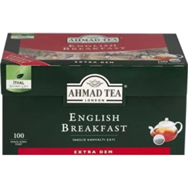 Ahmad Tea English Breakfast 100'lü Demlik Poşet Çay