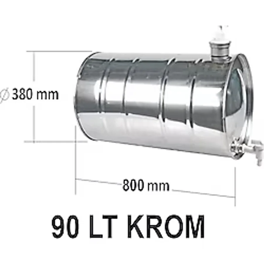 Ahmet Otomotiv 90Lt Krom Su Tankı Deposu Dorse-Karavan-Römork 90L